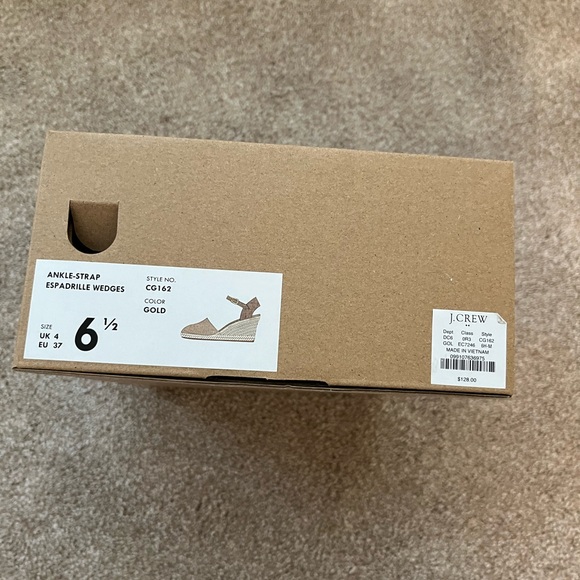 Neutral Linen-Look Ankle-Strap Wedge Espadrilles - Picture 6 of 6